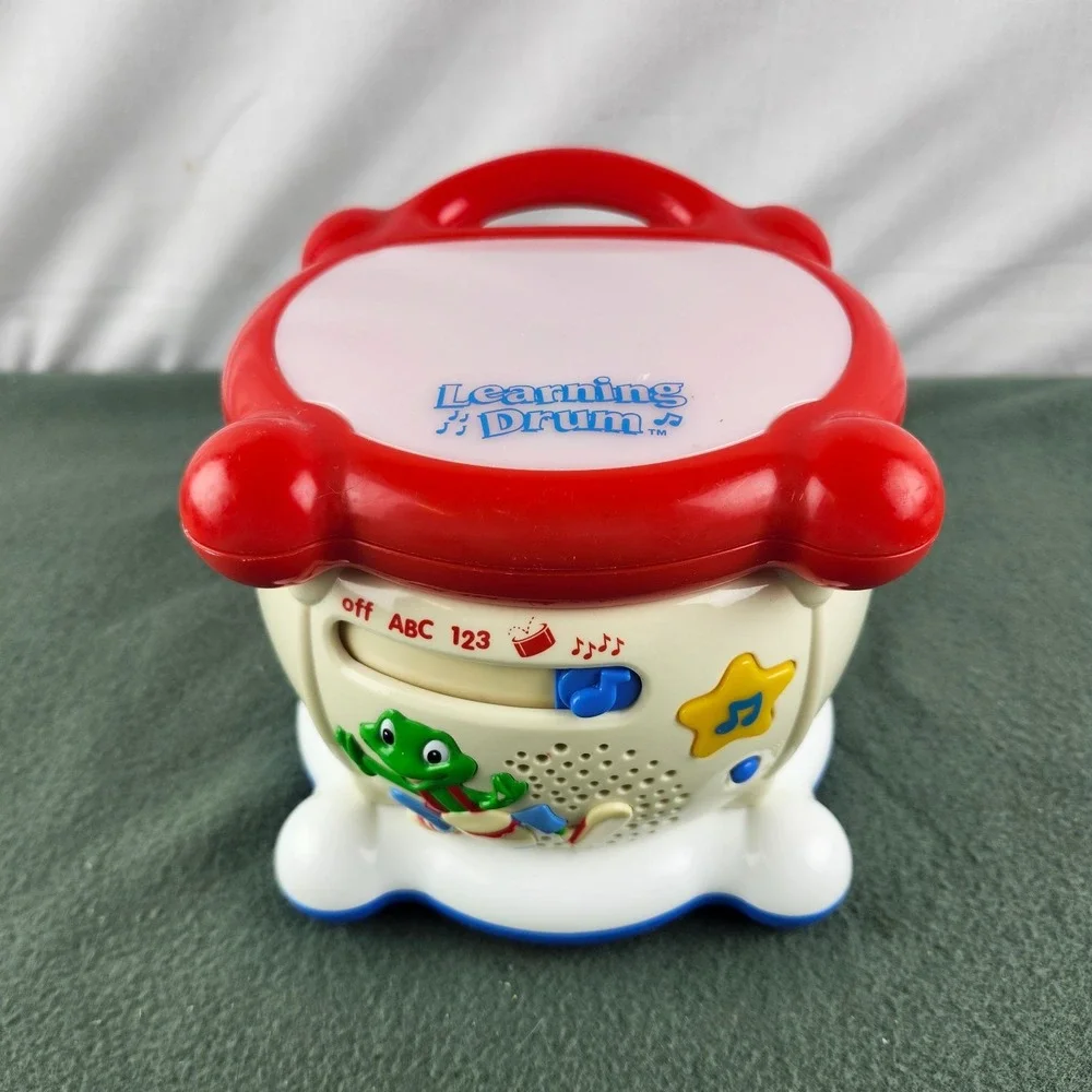 Leap Frog Leapfrog Learning Drum Musical Lights Sound ABC 123 Tested & Working